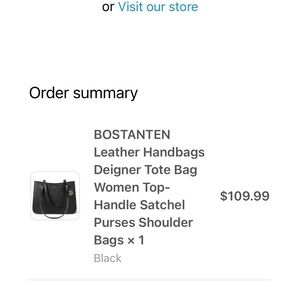 Brand new- black Bostanten purse
